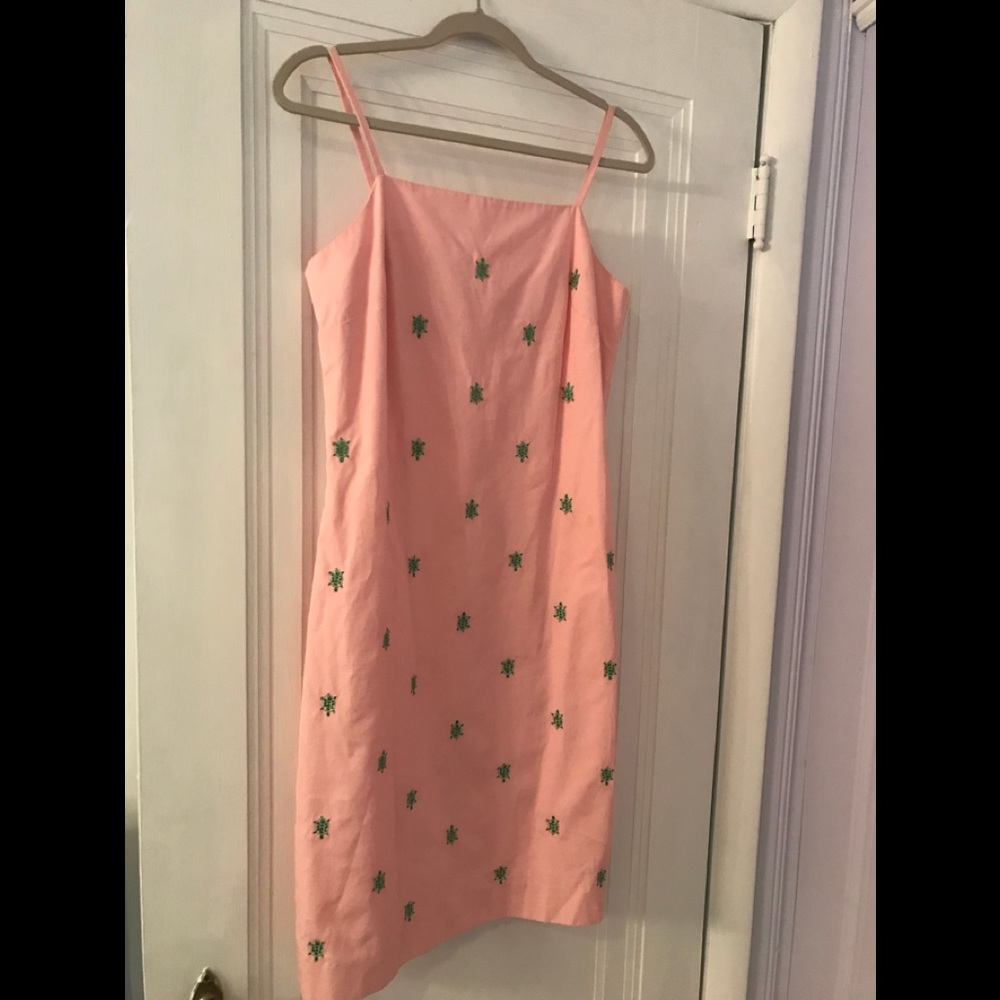 Pink cotton all lined dress